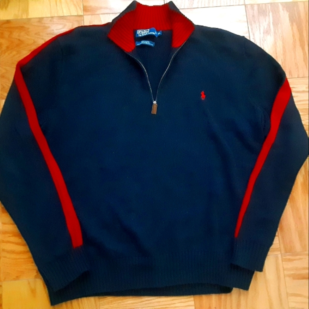 Nwot polo ralph Lauren 1/4 Zip pullover sweater xl.